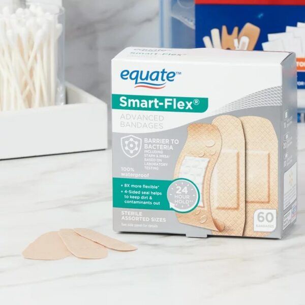 Equate Smart-Flex Advanced Bandages, 60 Count – Image 2
